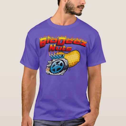 BioDeez Nuts 面白いバイオディーゼルエンジン プレミアム Tシャツ (正面)