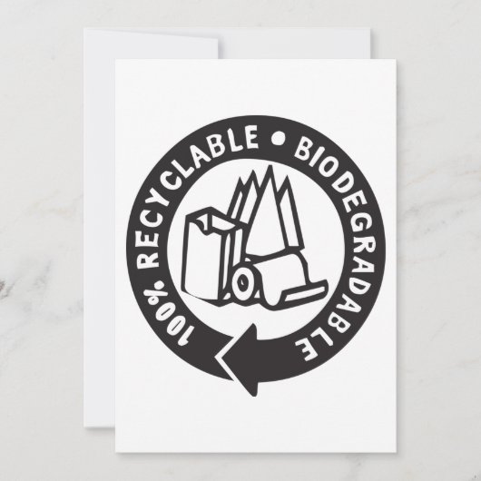 Biodegradable Invitations 招待状 (正面)