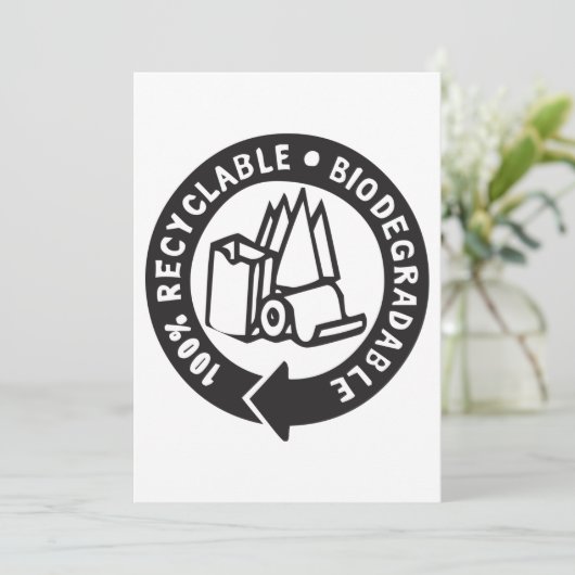 Biodegradable Invitations 招待状 (スタンド正面)