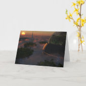 Biodomeグリーティングカード カード (黄色い花)