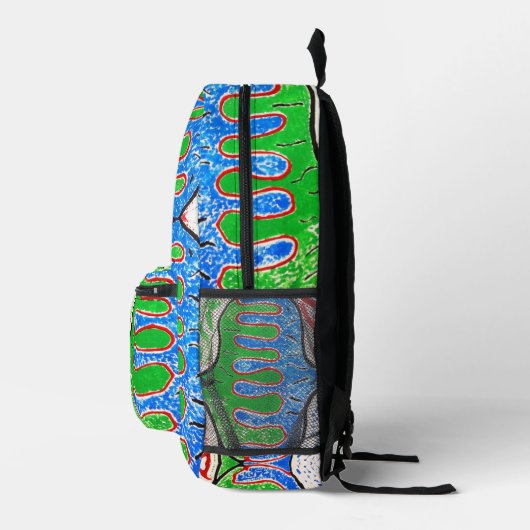  "BioForms" Abstract Pattern Backpack プリントバックパック (右)
