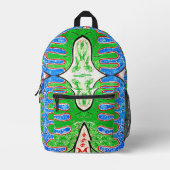  "BioForms" Abstract Pattern Backpack プリントバックパック (正面)