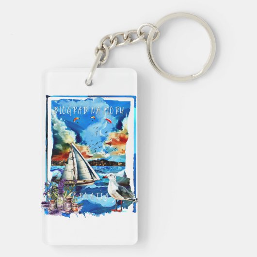Biograd na Moru キーホルダー (裏面)