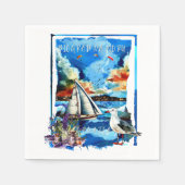 Biograd na Moru スタンダードカクテルナプキン (正面)