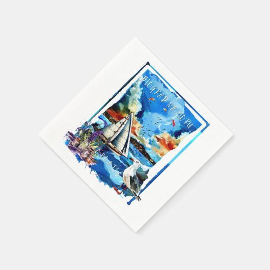 Biograd na Moru スタンダードカクテルナプキン (角)