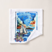 Biograd na Moru バスタオルセット (ウォッシュタオル)