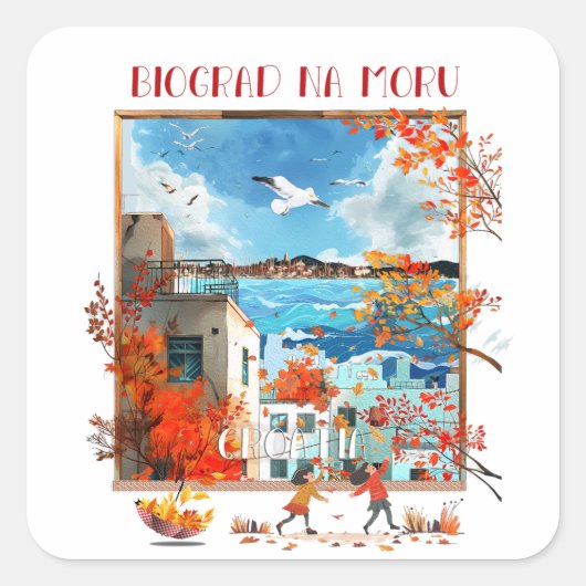 Biograd na moru 2 スクエアシール (正面)