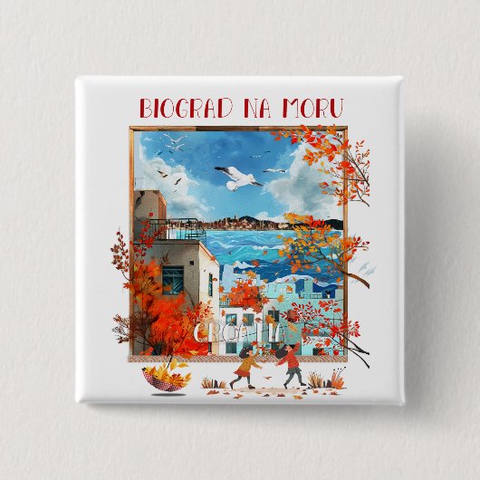 Biograd na moru 2 缶バッジ (正面)