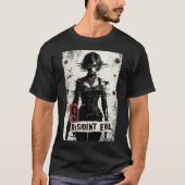 Biohazard Agent: Glitched Horror Heroine Tシャツ (正面)