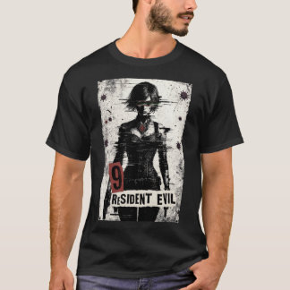 Biohazard Agent: Glitched Horror Heroine Tシャツ