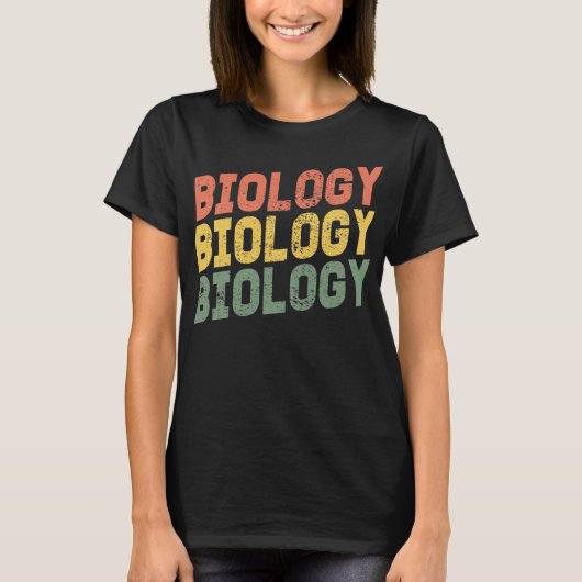 Biologie Biologie Biologie Tシャツ (正面)