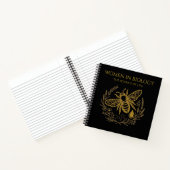 Biology Bee & Golden DNA Square Notebook ノートブック (内部)