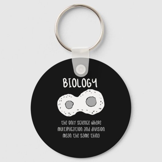 Biology - Biology The Only Science Gift キーホルダー (正面)