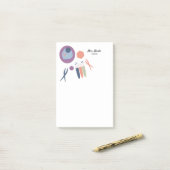 Biology Class Cell Script Name Post-It Notes ポストイット (デスク上)