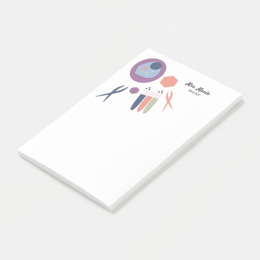 Biology Class Cell Script Name Post-It Notes ポストイット (アングル)