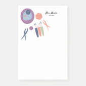 Biology Class Cell Script Name Post-It Notes ポストイット (正面)