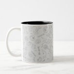 Biology diagram pattern black grey ツートーンマグカップ<br><div class="desc">Because biology is beautiful 
Original digital drawing

Other sciences are available 
Other versions are available</div>