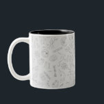 Biology diagram pattern black grey ツートーンマグカップ<br><div class="desc">Because biology is beautiful 
Original digital drawing

Other sciences are available 
Other versions are available</div>