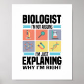 Biology Gifts | Biologists Teacher Science Student ポスター (正面)