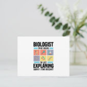 Biology Gifts | Biologists Teacher Science Student ポストカード (スタンド正面)