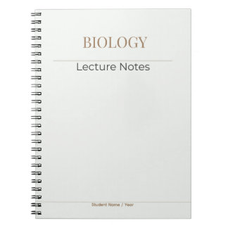 Biology Notebook – Minimal Academic Edition ノートブック