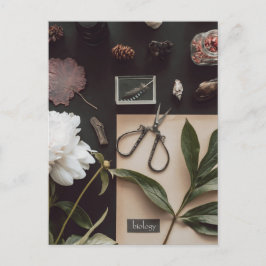Biology science Flat Lay Academia ポストカード