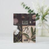 Biology science Flat Lay Academia ポストカード (スタンド正面)