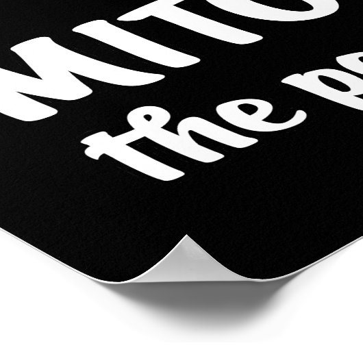 Biology Science Mitochondria Funny Joke ポスター (角)