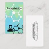 Biology Tech | Molecule | Science | AI 名刺 (正面/裏面)
