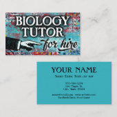 Biology Tutor For Hire名刺 – Blue Red 名刺 (正面/裏面)