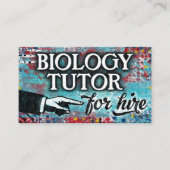 Biology Tutor For Hire名刺 – Blue Red 名刺 (正面)