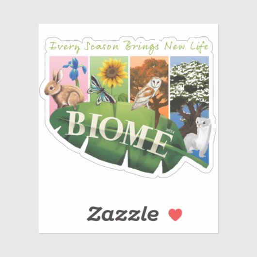 Biome Seasons Vinyl Sticker シール (シート)