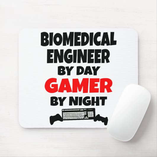 Biomedical Engineer by Day Gamer by Night マウスパッド (マウス)