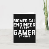 Biomedical Engineer By Day Gamer By Night Bio Med  カード (正面)