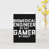 Biomedical Engineer By Day Gamer By Night Bio Med  カード (黄色い花)