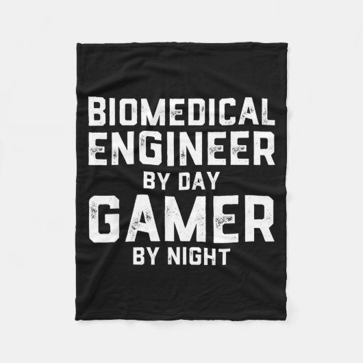 Biomedical Engineer By Day Gamer By Night Bio Med  フリースブランケット (正面)
