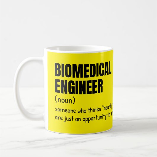 Biomedical Engineer Gift Idea コーヒーマグカップ (左)