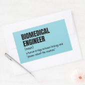 Biomedical Research Engineer Funny Definition 長方形シール (封筒)