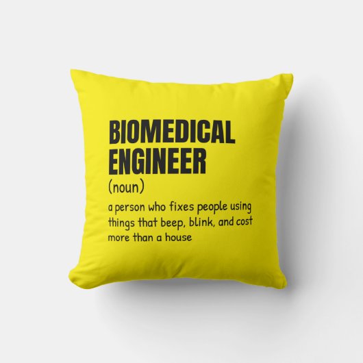 Biomedical Scientist Definition Pillow クッション (正面)