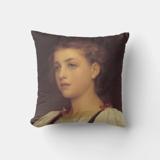 Biondina (by Frederic Leighton) クッション (正面)