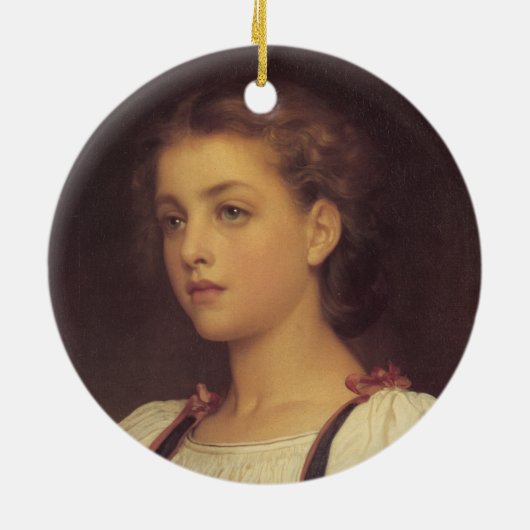 Biondina (by Frederic Leighton) セラミックオーナメント (裏面)