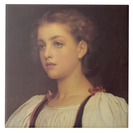 Biondina (by Frederic Leighton) タイル (正面)