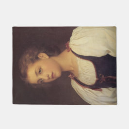 Biondina (by Frederic Leighton) ドアマット
