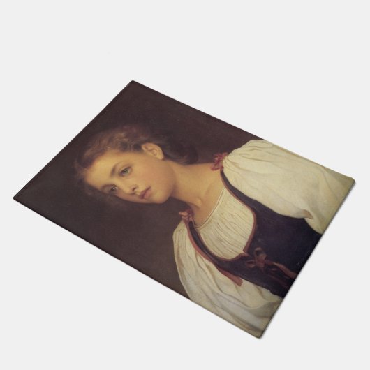 Biondina (by Frederic Leighton) ドアマット (アングル)