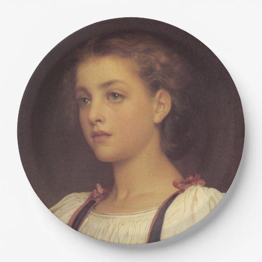 Biondina (by Frederic Leighton) ペーパープレート (正面)