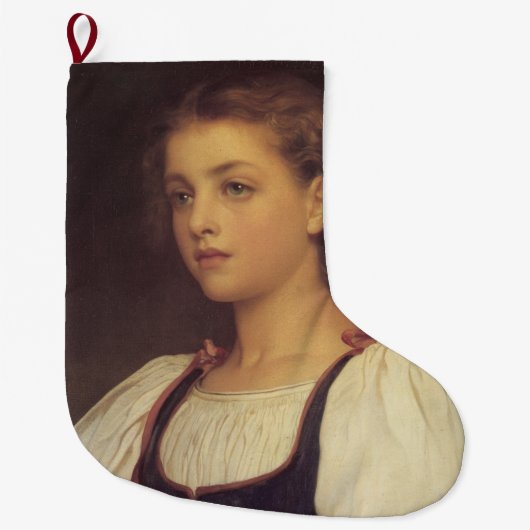 Biondina (by Frederic Leighton) ラージクリスマスストッキング (正面)
