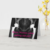 "Bionic女性冗談を言いまなりますまだ古くか"。は カード (黄色い花)