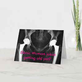 "Bionic女性冗談を言いまなりますまだ古くか"。は カード
