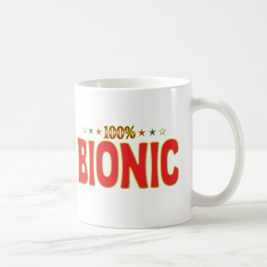 Bionic星のラベル コーヒーマグカップ (右)