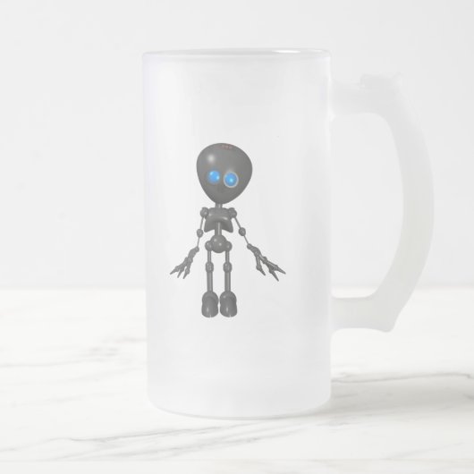 Bionic男の子3Dのロボット-先に見ます フロストグラスビールジョッキ (右)